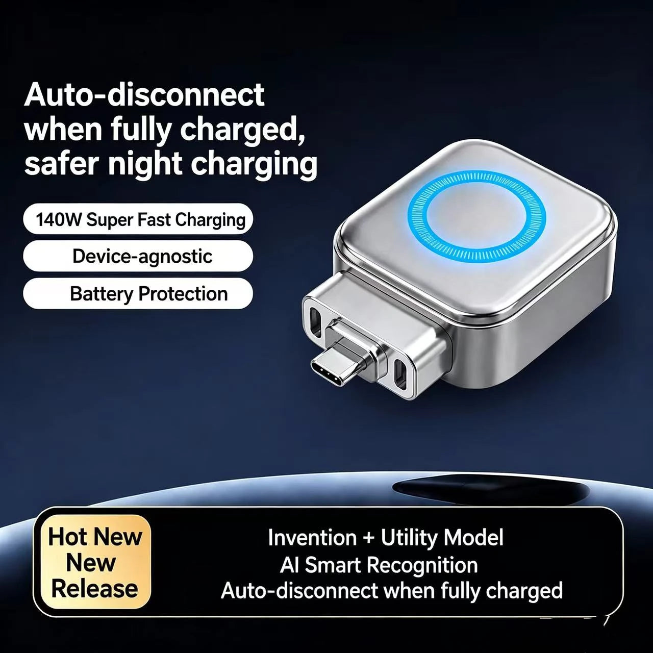 USB-C Auto Eject Charging Adapter