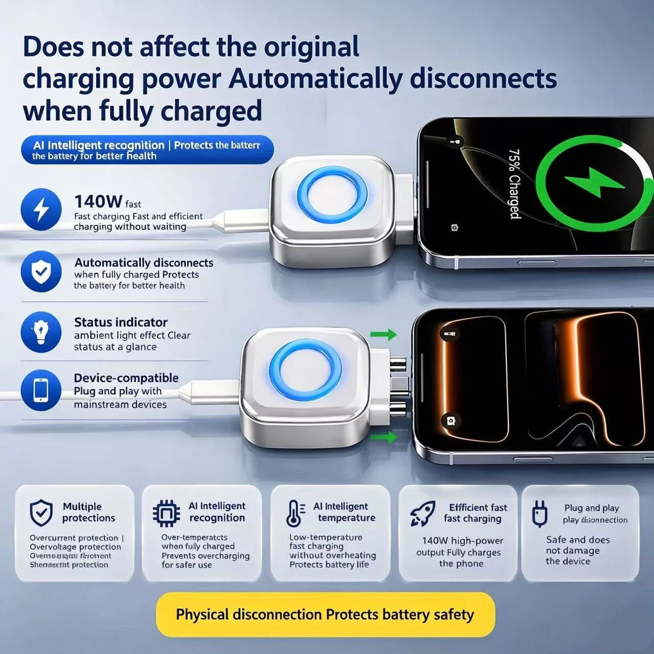 USB-C Auto Eject Charging Adapter